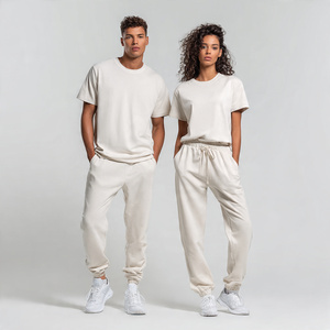 Conjunto Deportivo de Verano para Hombre y Mujer, Camiseta y Pantalones Jogger, Dos Piezas, Ligero, Estilo Urbano - Product Image 1