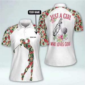 Polo informal para mujer con cuello y puños a rayas, polo de golf para mujer, manga corta que absorbe la humedad - Product Image 6