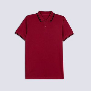 เสื้อโปโลผ้าปิเก้สีดำล้วน 100% คอตตอน สไตล์สมาร์ทแคชชวล ปักโลโก้แบรนด์ตามสั่ง เสื้อโปโลชาย - Product Image 3