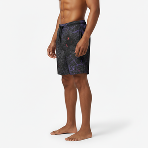Men's Mid Waist Printed Board <b>Shorts</b> Quick Dry Casual Swim Trunks Elastic Waist Sublimation Design - Product Image 3