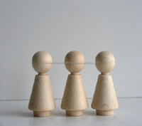 Vente en gros Jouets en bois naturel Décoration Nouveau design Meilleure qualité Conception unique Jouets de poupée en bois pour enfants