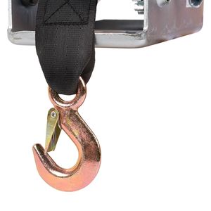 Cabrestante manual de trinquete de alta resistencia para remolque de barco, 2500 lb, correa de poliéster de 23 pies, para ATV UTV - Product Image 6