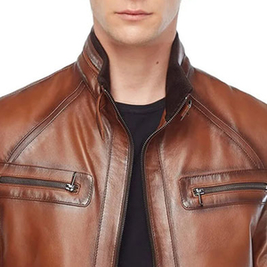 Latest Design Custom Genuine <b>Leather</b> <b>Jacket</b> <b>Men</b> Most Popular Quality Custom Made <b>Men</b> <b>Leather</b> <b>jacket</b> for <b>men</b> - Product Image 4