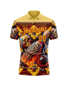 เสื้อโปโลซับลิเมชั่นแบบสบายๆ ดีไซน์ใหม่ คุณภาพสูง พร้อมโลโก้แบบซับลิเมชั่นตามสั่ง - Product Image 2