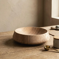 Bol en bois, décoration naturelle moderne, bol de service, cadeau de déménagement unique