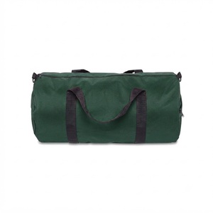 Dark Green Duffel <b>Bag</b> Travel Gym <b>Overnight</b> <b>Bag</b> With Shoulder Strap Zipper Closure - Product Image 3