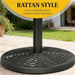 Base Nera per Ombrellone da Giardino - Solo Base, Senza Ombrello - Product Image 4
