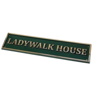Panneau de décoration murale Ladywalk House Plaque décorative en laiton coulé Plaque décorée Prix de gros Panneau mural en métal Prix de gros - Product Image 1