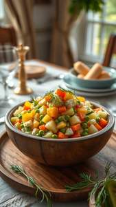 Bol en bois bio, bol de style campagnard, bol en bois moderne, bol de cuisine et de salle à manger, bol à pâtes en bois - Product Image 5