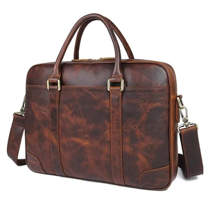 Sac à bandoulière en cuir véritable de haute qualité pour homme, sacoche de bureau pour ordinateur portable avec sangle d'épaule – Vente en gros - Product Image 1