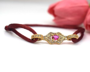 Wholesale Neon Green Cord Gold Plated Adjustable <b>Bracelet</b> with Diamonds and CZ for Unisex Wedding and Party Occasions - Product Image 3