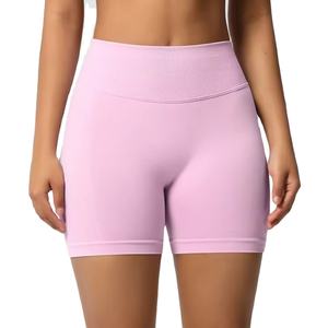 Shorts de sport et leggings taille haute pour femme en Spandex/Nylon respirant, personnalisables, à prix avantageux, pour la gym, le fitness, le yoga et le cyclisme, effet galbant - Product Image 6