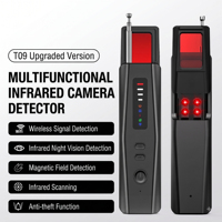 Détecteur de caméra cachée pour hôtel, scanner anti-espion sans fil RF infrarouge magnétique à vision nocturne avec lampe torche et alarme