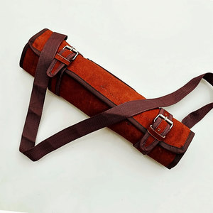 Ensemble de couteaux de chef en acier Damas avec étui en cuir, collection élégante de couteaux de cuisine pour la préparation culinaire et les cadeaux - Product Image 4