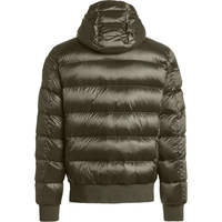 Blouson d'hiver matelassé à capuche pour homme, coupe ajustée, couleur unie, fermeture éclair, coupe-vent, imperméable, motif écossais, résistant au froid