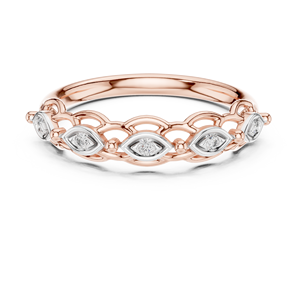 MINIMALIST LAB GROWN DIAMOND Round BRILLIANT CUT RHODIUM PLATED 18KT ROSE <b>GOLD</b> ENGAGEMENT WEDDING DAILY USE WOMEN'S <b>RING</b> <b>SET</b> - Product Image 4