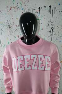 Sudadera <span class=keywords><strong>DEEZEE</strong></span> PINK con Cuello Alto, 100% BLANCA, Apliques Bordados, Cuello Ancho, URBAN PRODUCTIONS - Product Image 3