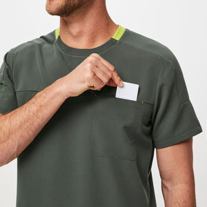 Conjunto de Uniformes Médicos para Hombre Elite, Suaves y Elásticos, de Poliéster, Spandex y Rayón, Ajuste Ajustable, Uniforme de Enfermería Profesional - Product Image 4
