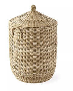 Madaket Natural Rattan Eco-Friendly Modern Multi-Purpose Outdoor Storage <b>Basket</b> - Product Image 5