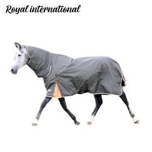 Couverture imperméable pour cheval avec couvre-cou intégré |   Couverture d'hiver robuste pour chevaux, respirante, imperméable, pour l'extérieur - Product Image 1