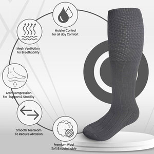 Stylish Traditional Scottish Kilt Hose <b>Socks</b> for Men Highland Wear Long Length <b>Wool</b> Blend Soft Comfortable <b>Socks</b> Bulk Supplier - Product Image 2