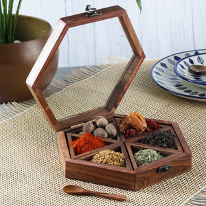 Wood Spice <b>Box</b> High Quality Eco-Friendly Wooden Kitchen Spice Rack Container <b>Box</b> Best Selling Sale - Product Image 6