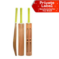 Bate de Cricket Ligero de Madera Ambidiestro para Jóvenes, Cosido a Mano, Personalizable, Set de Equipamiento para Partidos, Academias, Universidades y Equipos Universitarios