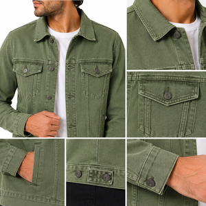 Chaqueta vaquera para hombre que combina estilo robusto, comodidad diaria, mezclilla duradera, diseño práctico y combinación versátil para la temporada informal. - Product Image 6
