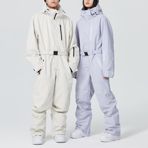 Traje de esquí térmico impermeable, mono de snowboard de invierno con cierre de cremallera, ropa de abrigo resistente para clima frío, para deportes al aire libre - Product Image 4