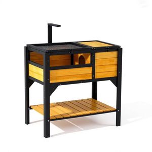 Gabbia Classica Rettangolare Solida per Tartarughe, Cuccia per Animali Domestici da Interno/Esterno per Piccoli Animali, Polli, Conigli - Stile Moderno, Arredamento - Product Image 2