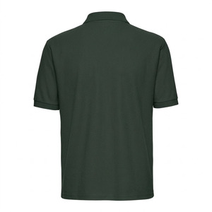 Polo Homme Personnalisé avec Logo, T-shirt de Golf en Piqué Lourd, Respirant, Décontracté, Uni, Vert Foncé, Coupe Oversize - Product Image 3