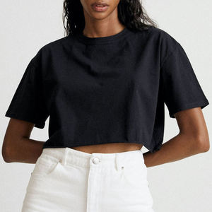 Haut court en coton pour femmes, vêtements décontractés streetwear, service de vente en gros et de fourniture en vrac - Product Image 3