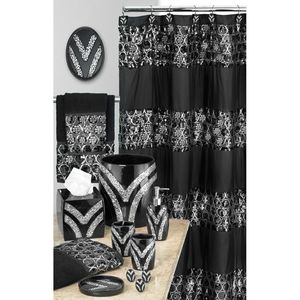 Tappetino da Bagno Classico di Lusso Nero, Tappeto Moderno ed Elegante per Doccia con Design Unico, Arredo Bagno di Lusso Contemporaneo - Product Image 6