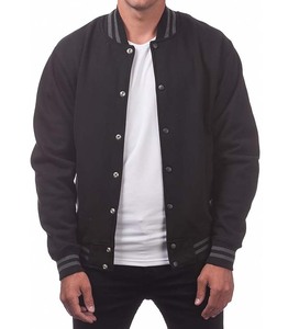 เสื้อแจ็คเก็ตวาร์ซิตี้ผ้าฝ้ายสั่งทำสำหรับผู้ชาย ขายส่งสำหรับมหาวิทยาลัยและวิทยาลัย, เสื้อแจ็คเก็ตเบสบอลผ้าฟลีซวาร์ซิตี้สำหรับผู้ชายแบบสั่งทำสำหรับสโมสร - Product Image 4