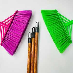 Wooden <b>Mop</b> Stick Broom Handle Durable Natural Wood, Eco-Friendly with PVC Head Dustpan - Product Image 2