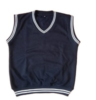 Suéter sin Mangas con Cuello en V, Color Granate, Unisex, para Otoño e Invierno, Antiarrugas, Transpirable, 100% Acrílico, Tejido, Cálido