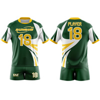 Uniforme de Rugby Personalizado OEM ODM, Conjunto de Camiseta y Pantalones Cortos de Rugby de Primera Calidad, Fabricante de Ropa Deportiva por Sublimación, Proveedor de Alibaba