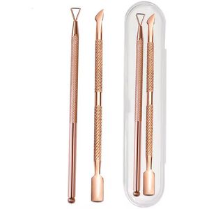 Ensemble d'outils pousse-cuticules Morje Surgical en acier inoxydable à double extrémité, réutilisable, qualité professionnelle pour salon de manucure - Product Image 3