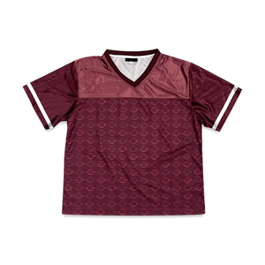 Camiseta de Fútbol Americano Retro Personalizada, Estilo Oversize, Corte Cuadrado, 100% Poliéster Transpirable, Talla Grande, Ropa Urbana Corta - Product Image 4