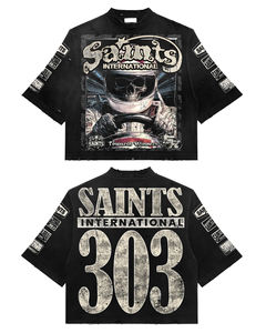 DISCOVER-IMPEX 2026 Camiseta Gráfica Oversize para Hombre, Estampado Streetwear, Algodón, Casual, Moda - Product Image 3