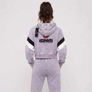 Ensemble survêtement femme délavé à l'acide, sweat à capuche et pantalon de jogging surdimensionnés, en tissu mélange de coton doux, idéal pour le streetwear décontracté et les voyages - Product Image 6