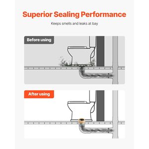 Kit Anelli di Tenuta Extra Spessi da 1,6 Pollici per WC, Bulloni in Ottone Antiruggine, Tappi e Rondelle, Adatti per Toilette e Accessori Bagno - Product Image 2