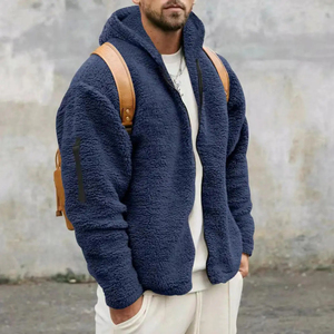 Custom Clothing Manufacture Fur <b>Sherpa</b> <b>Hoodies</b> Comfortable Heavyweight Warm Zip Up Polar Fleece Winter Zip up <b>Sherpa</b> <b>Hoodies</b> - Product Image 6