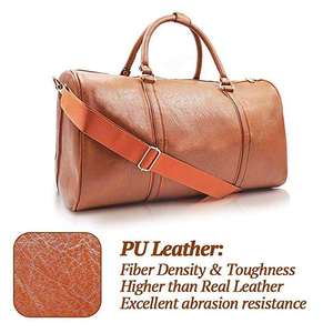Customized Genuine Leather Duffel <b>Bag</b> 50-70L Capacity Breathable Heavy Duty Travel Sport <b>Bag</b> for <b>Men</b> - Product Image 3
