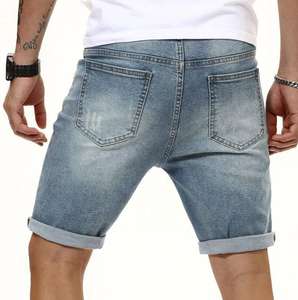Service OEM Shorts en jean pour hommes Shorts en jean professionnels pour hommes Shorts en jean pour hommes les plus vendus Haute qualité Prix bas Logo personnalisé OEM - Product Image 5