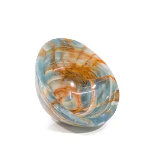 Bol en onyx haut de gamme, centre de table en pierre polie de luxe, marbre artisanal moderne, finition artisanale de qualité supérieure, vente en gros - Product Image 2