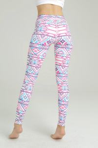 Custom Logo High Waist Yoga Leggings Quick Dry Gym Wear Printed Fitness Leggings Wholesale Sports Activewear - Product Image 2