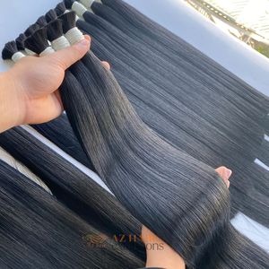 Extensions de cheveux humains en vrac vietnamiens vierges non transformés Super Double Drawn Full Cuticle Aligned Straight Style Remy Hair - Product Image 2