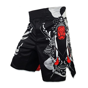 กางเกง MMA คุณภาพสูงสำหรับผู้ชาย พิมพ์ลายแบบ Sublimation ผ้าโพลีเอสเตอร์/คอตตอน น้ำหนักเบา ดีไซน์ล่าสุด สำหรับศิลปะการต่อสู้ - Product Image 1