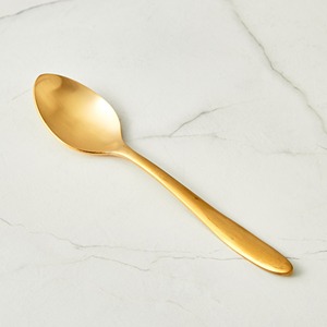 Golden Matte Finish Teaspoons Set Elegant <b>Flatware</b> Rust Resistant Metal Wedding Occasion Use - Product Image 3